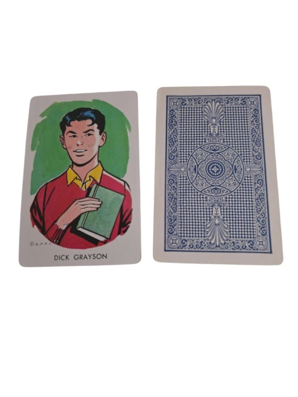 1966 Whitman Batman Card Dick Grayson Set Of Two Cards Vintage